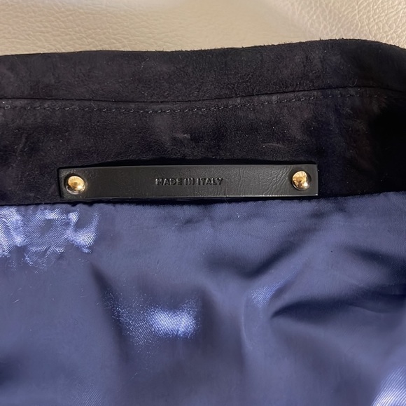 NWT Mens Paul Smith M Black Suede Leather Jacket - Picture 7 of 13